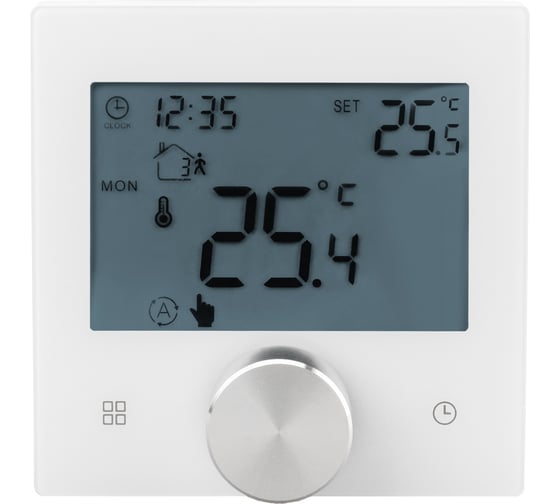 Изображение товара Терморегулятор цифровой REXANT SmartWarm W сенсорный, программируемый, с Wi-Fi, белый 51-0578