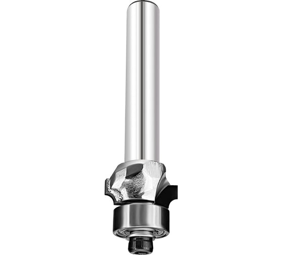 Изображение товара Фреза алмазная радиусная с нижним подшипником (18.7x6.5x60 мм; хв-к 8 мм; R=3 мм) ROTIS 121803.08