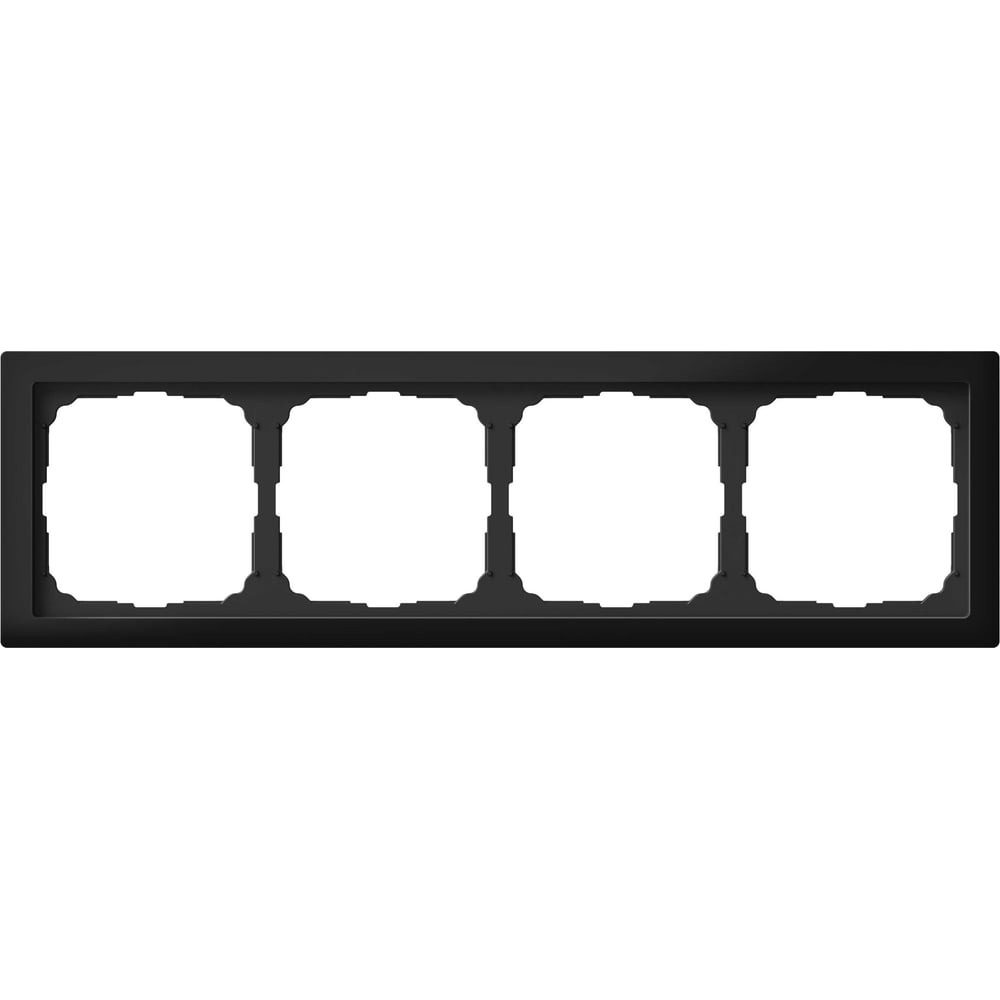 Изображение товара 4-постовая рамка Systems Electric ArtGallery PURE органическое стекло черная