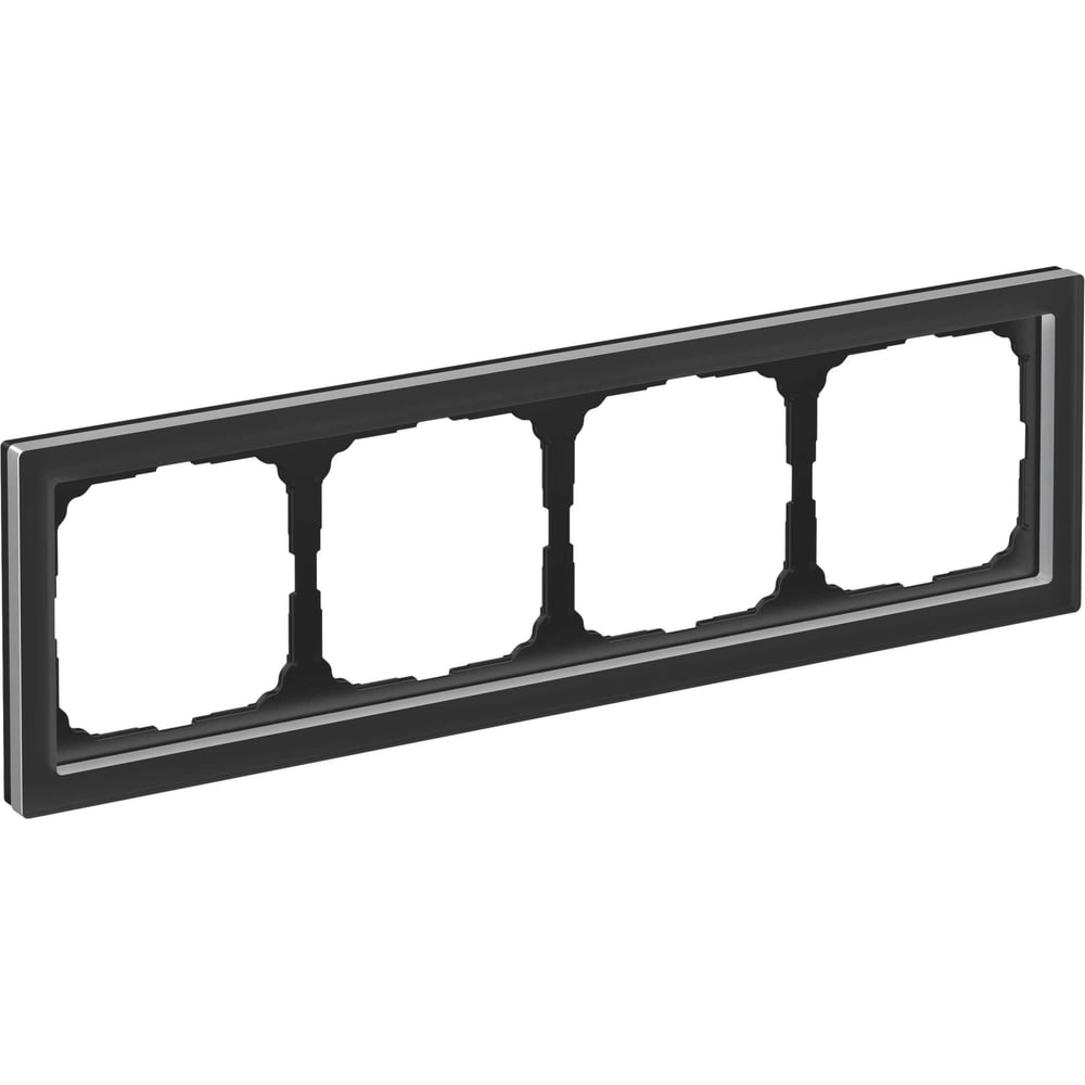 Изображение товара 4-постовая рамка Systems Electric ArtGallery PURE органическое стекло черная