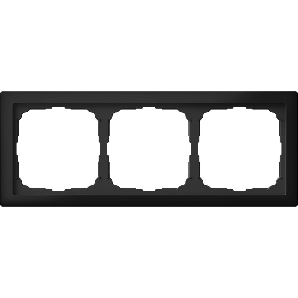 Изображение товара 3-постовая рамка Systeme Electric ArtGallery PURE из органического стекла черная