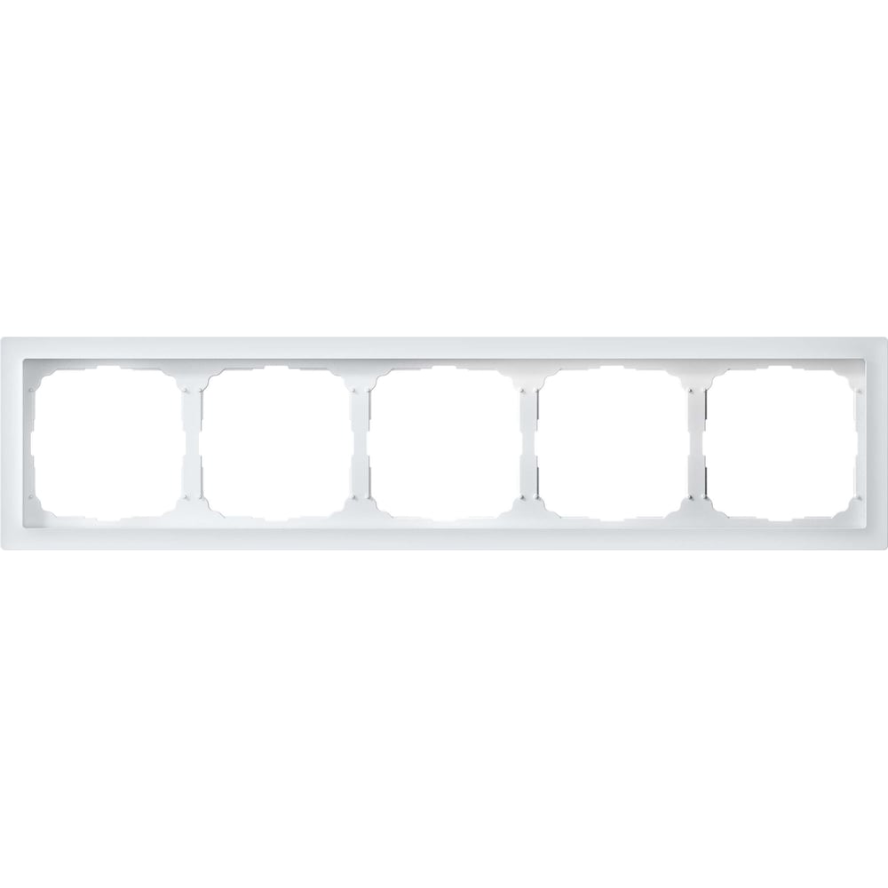 Изображение товара 5-постовая рамка Systeme Electric ArtGallery PURE из органического стекла белая