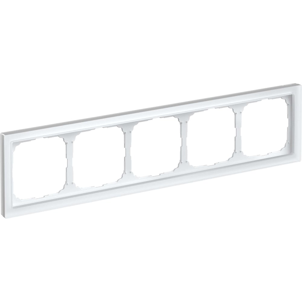 Изображение товара 5-постовая рамка Systeme Electric ArtGallery PURE из органического стекла белая