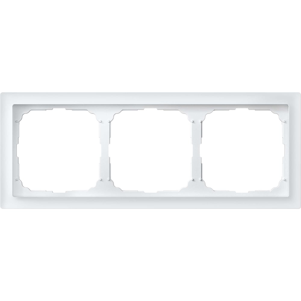 Изображение товара 3-постовая рамка Systeme Electric ArtGallery PURE белая из органического стекла