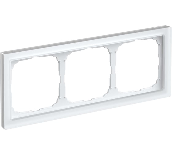 Изображение товара 3-постовая рамка Systeme Electric ArtGallery PURE, Матовое органическое стекло, Белый GAL330103