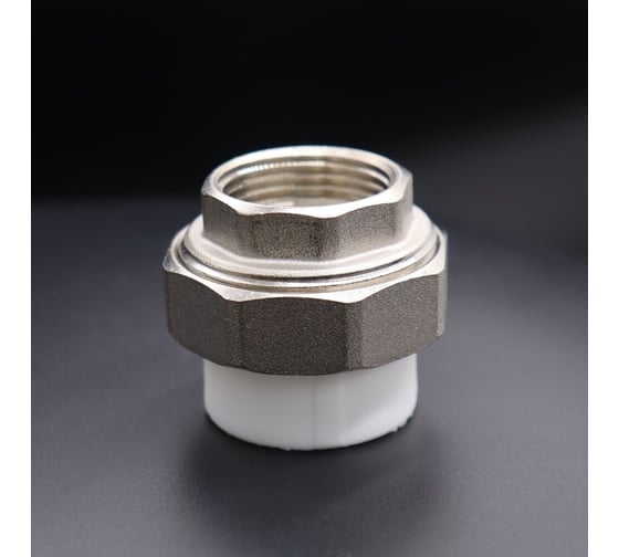 Изображение товара Американка полипропиленовая ViEiR Ф25х1/2 внутренняя резьба для герметичного перекрытия трубопровода VER253F