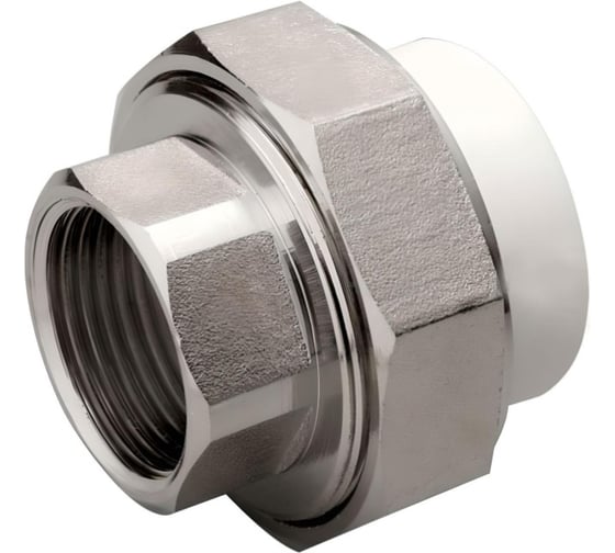 Изображение товара Американка полипропиленовая ViEiR Ф25х1 внутренняя резьба для герметичного перекрытия трубопровода VER255F