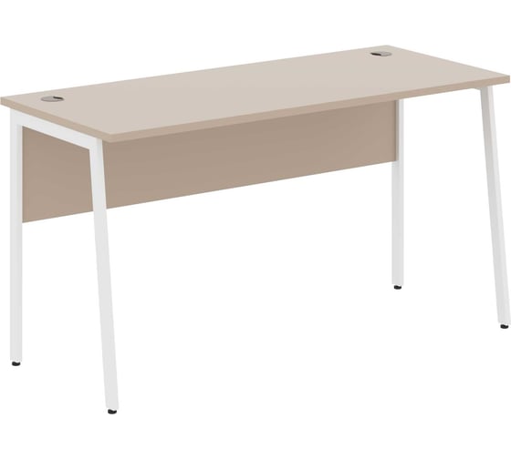 Изображение товара Стол прямой SKYLAND СП-3.1P Мокачино/Белый 1400х608х755 IMAGO PLUS 00-07189898