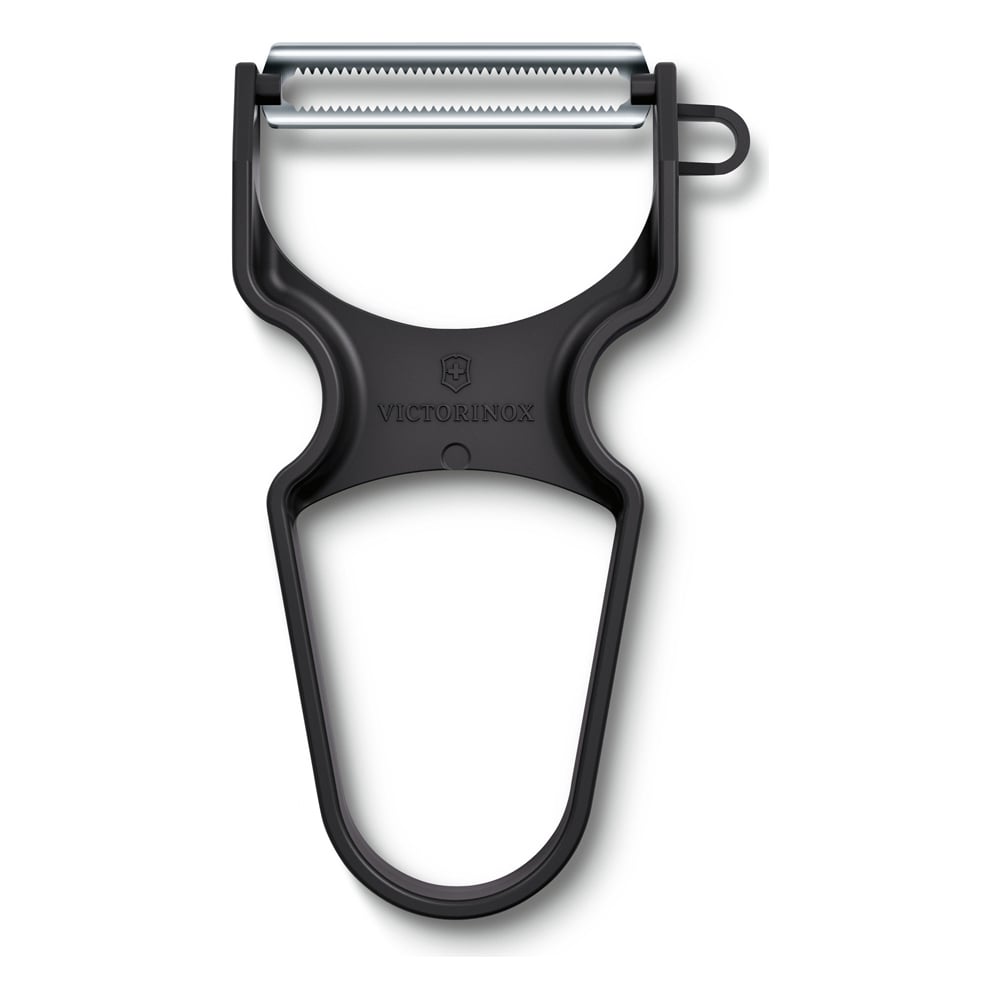 Изображение товара Овощечистка VICTORINOX RAPID, серрейторное лезвие из нержавеющей стали, чёрная 6.0933.3