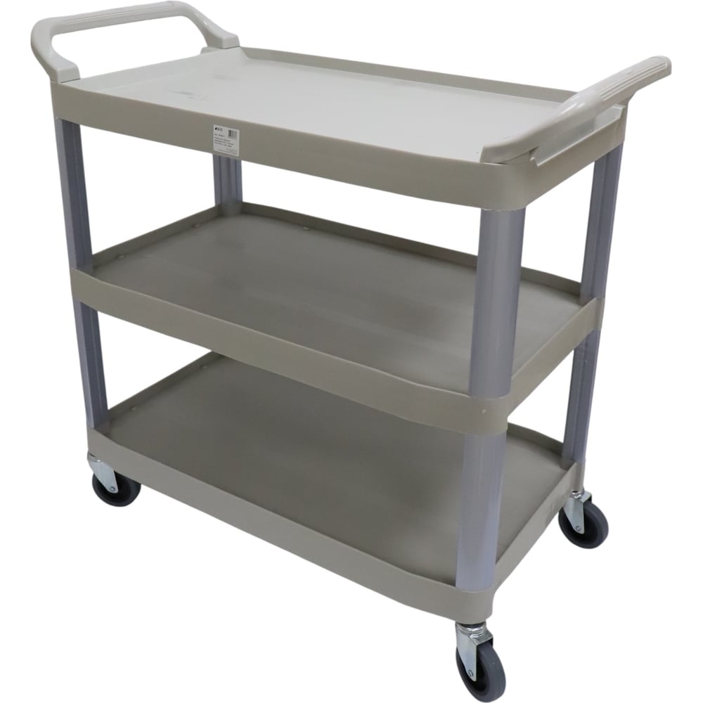 Изображение товара Тележка для подносов ACG 3-х ярусная серый 103х51х96 см без корзин