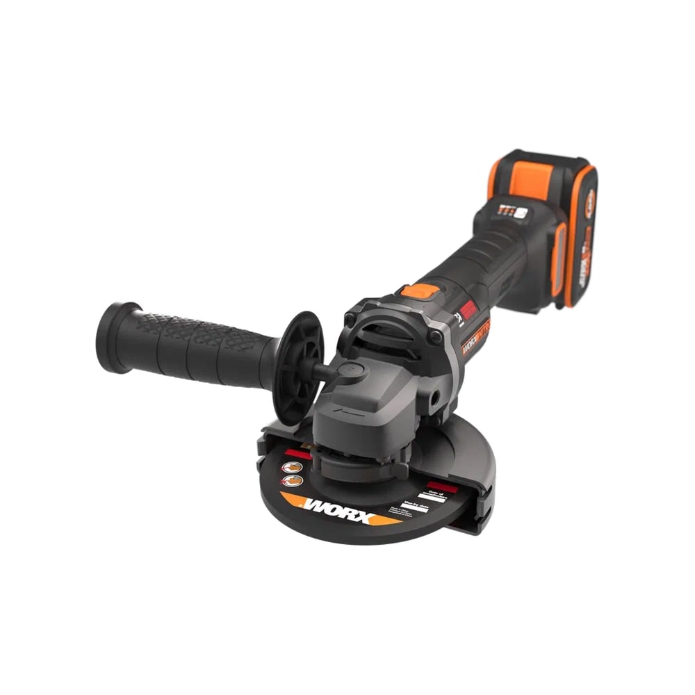 Изображение товара Бесщёточная аккумуляторная угловая шлифмашина WORX 125мм 20В WX814 с кейсом