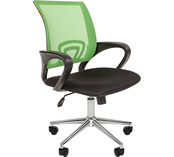 Изображение товара Компьютерное кресло CHAIRMAN 696 хром черно-зеленый 00-07077474