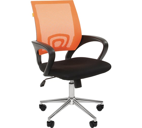 Изображение товара Компьютерное кресло CHAIRMAN 696 хром черно-оранжевый 00-07077469