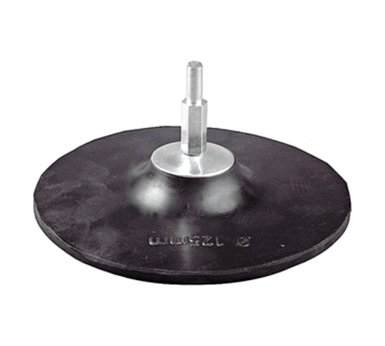 Изображение товара Насадка резиновая с прижимной шайбой под шлифовальные круги (125 мм; 8 мм) для дрелей Тевтон 3579-125