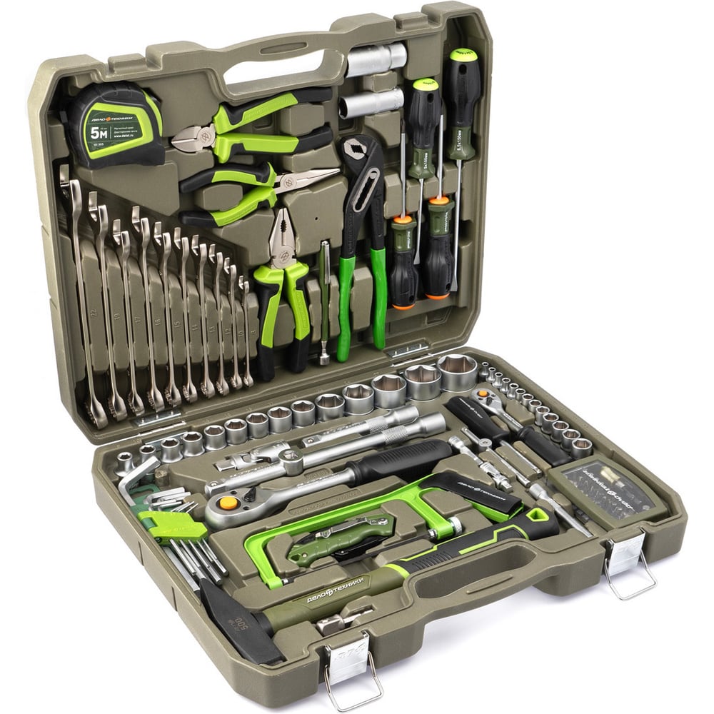 Изображение товара Набор головок Дело Техники 1/4, 1/2, 101 предметов, 620801