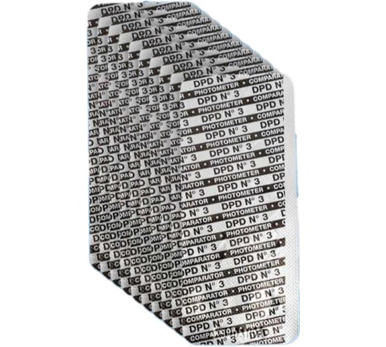 Изображение товара Таблетки для фотометра КЕНАЗ DPD 3 Water-i.d. 100 таблеток (10 блистеров) TbsPD3100