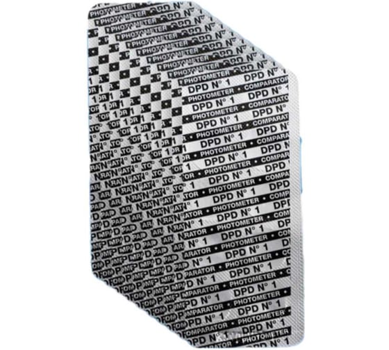 Изображение товара Таблетки для фотометра КЕНАЗ DPD 1 Water-i.d. 100 таблеток (10 блистеров) TbsPD1100