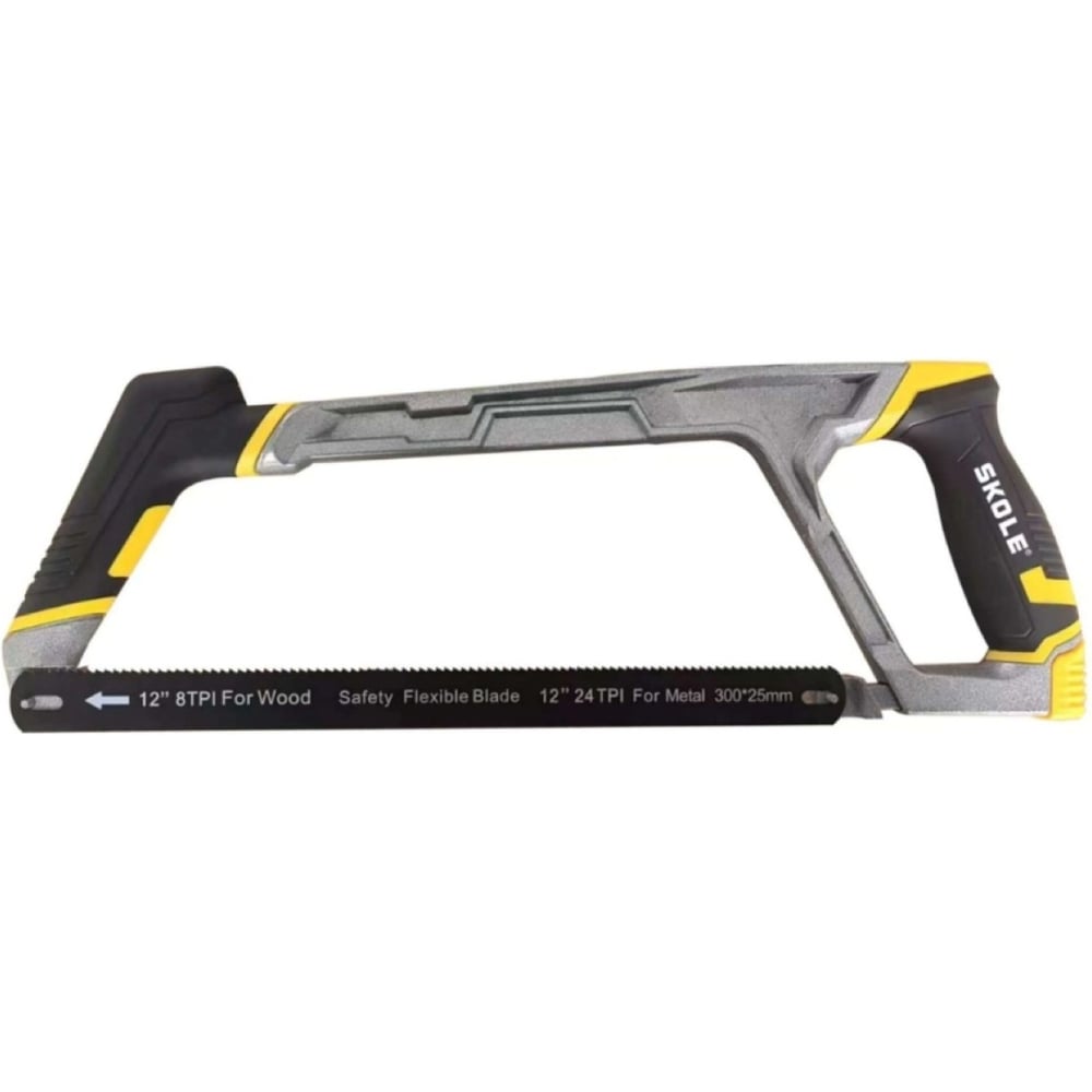 Изображение товара Ножовка по металлу SKOLE LN-101 300мм биметалл для дерева и металла