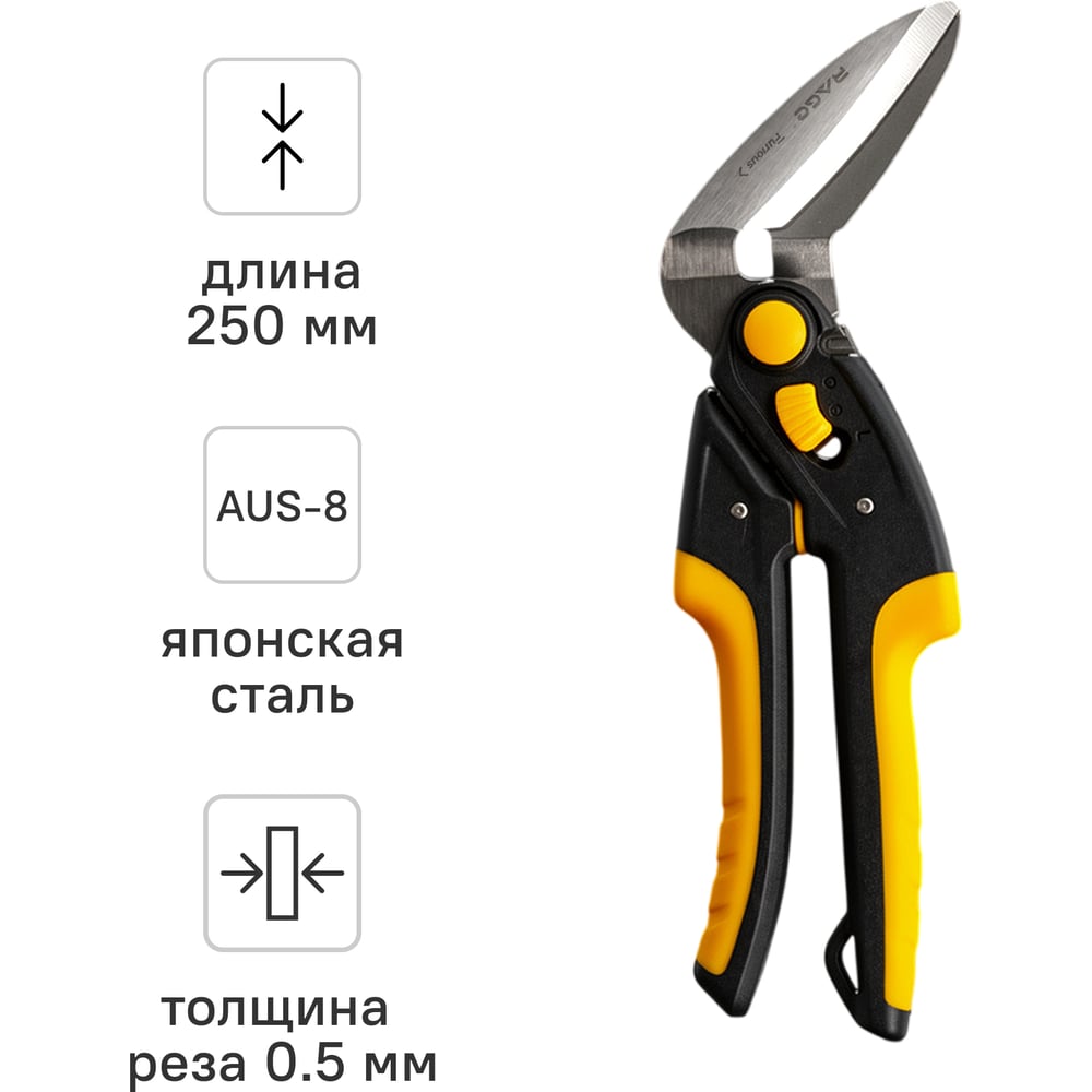 Изображение товара Многофункциональные ножницы по металлу и пластике RAGE Furious 850009 250 мм