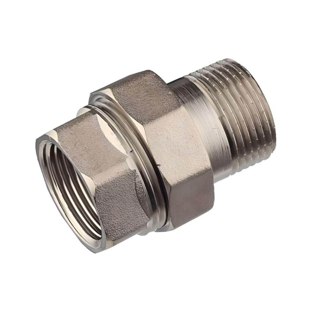 Изображение товара Американка конусная никелированная ViEiR 1 гайка × 1 штуцер для трубопроводов