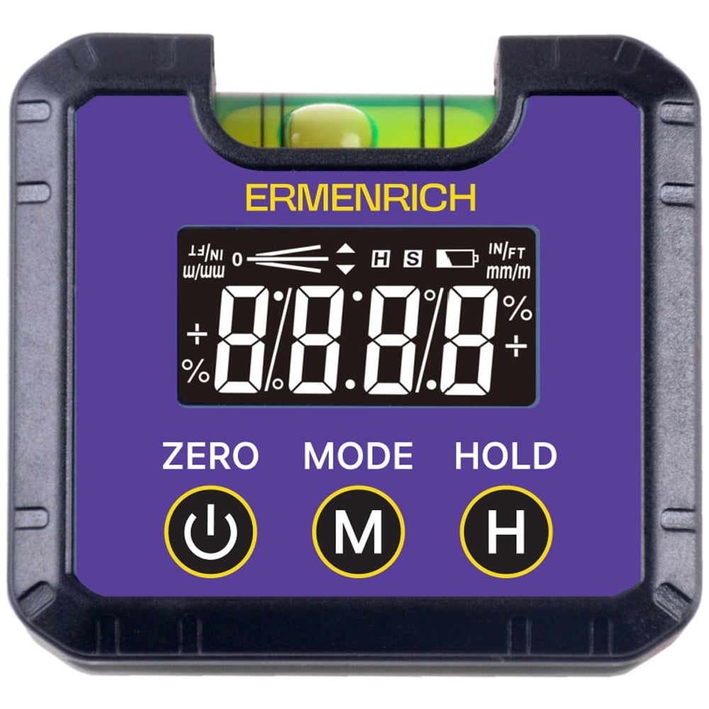 Изображение товара Цифровой уровень Ermenrich Verk LQ30 фиолетовый для точных измерений уклонов