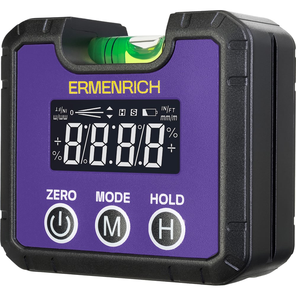 Изображение товара Цифровой уровень Ermenrich Verk LQ30 фиолетовый для точных измерений уклонов