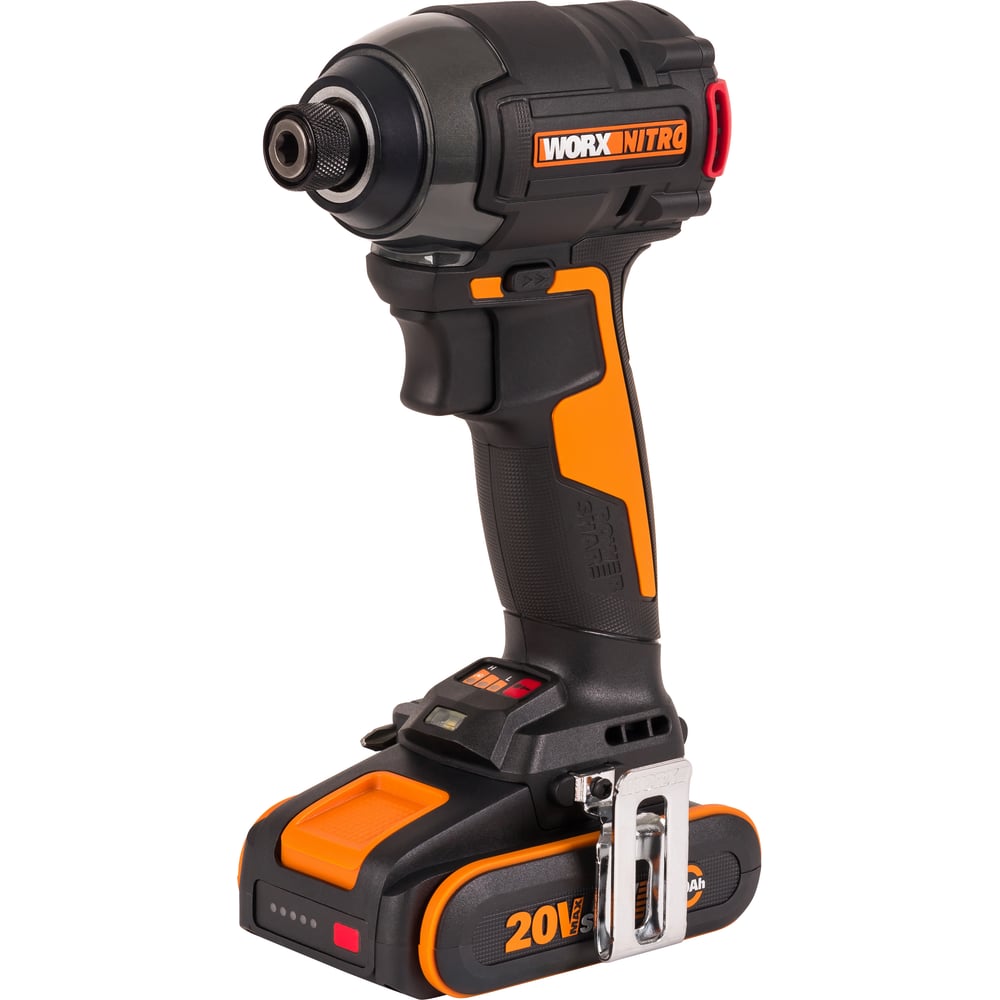 Изображение товара Винтоверт ударный бесщеточный WORX 20В 200Нм аккумуляторный с кейсом WX265