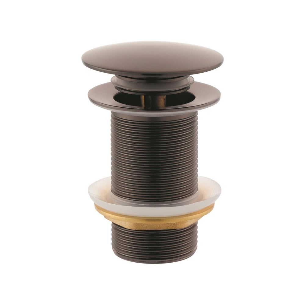 Изображение товара Донный клапан для раковины VIEIR латунный без перелива графит VER21A-G