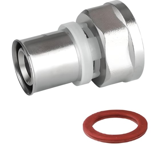 Изображение товара Обжимной переходник с накидной гайкой ViEiR 16×1/2 внутренняя резьба для металлопластиковых труб VRK163B