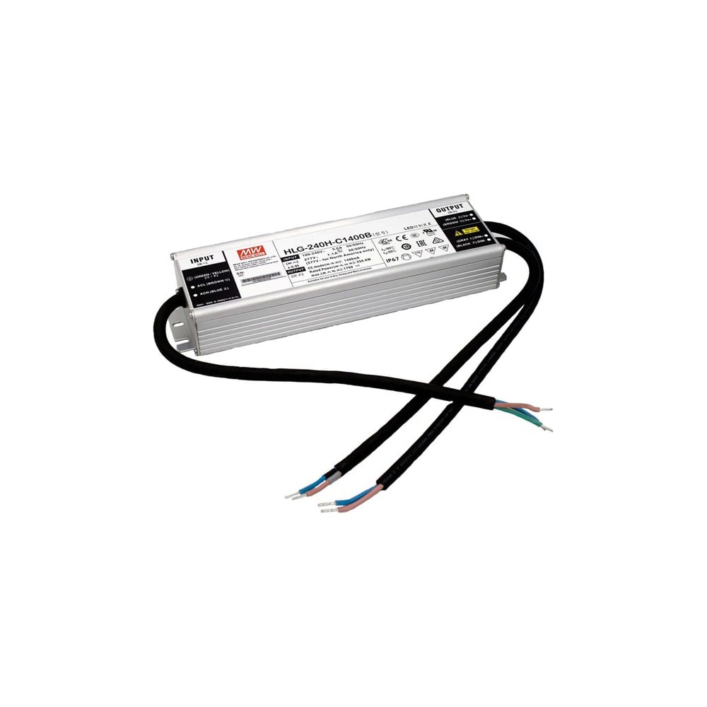 Изображение товара LED-драйвер Mean Well HLG-240H-C700B 249.9Вт герметичный для лент и модулей