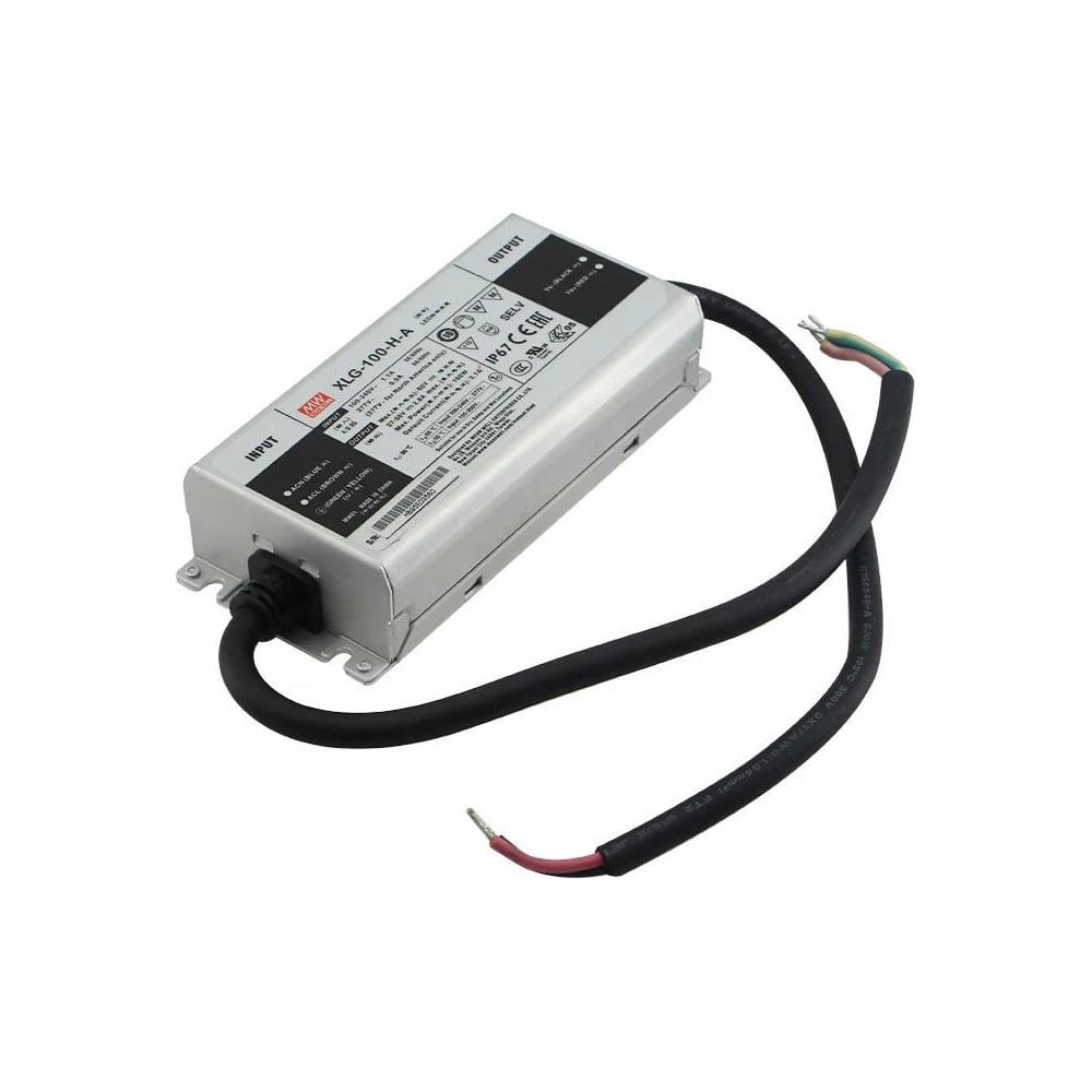 Изображение товара LED-драйвер Mean Well XLG-100-H-A 100Вт водонепроницаемый для LED лент и модулей