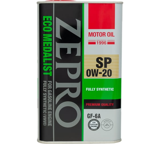 Изображение товара Масло моторное ZEPRO 0W-20 ECO MEDALIST FS SP/GF-6A (1л х 12) 4250-001-0