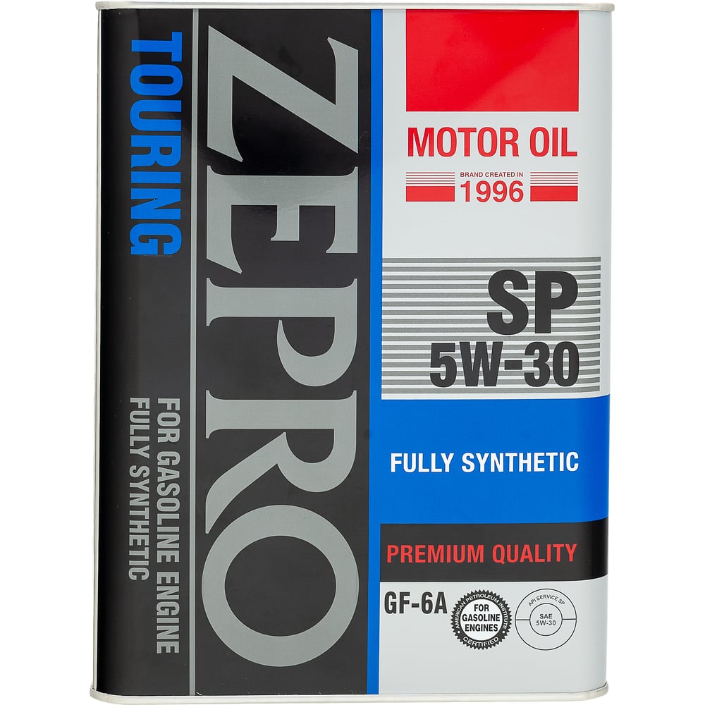 Изображение товара Моторное синтетическое масло ZEPRO 5W-30 TOURING FS для легковых автомобилей