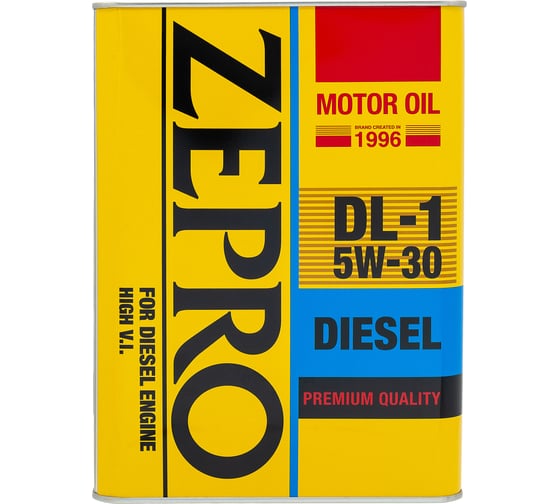 Изображение товара Масло моторное ZEPRO 5W-30 DIESEL DL-1 ACEA C2-08 (4л х 6) 2156-004-0