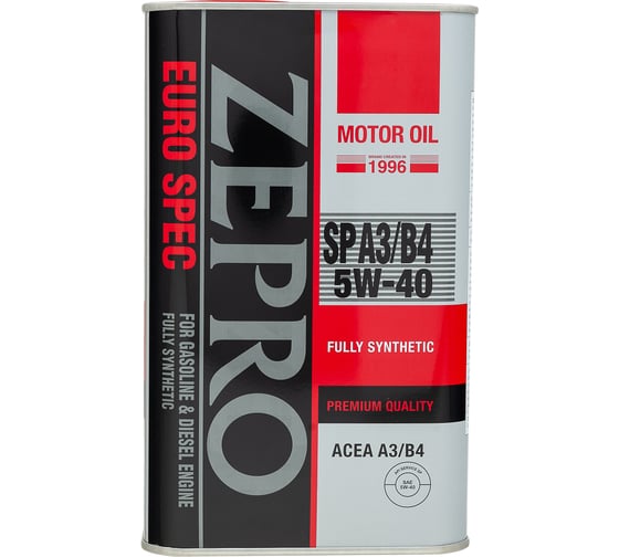 Изображение товара Масло моторное ZEPRO 5W-40 EURO SPEC FS SP ACEA A3/B4 (1л х 12) 1849-001-0