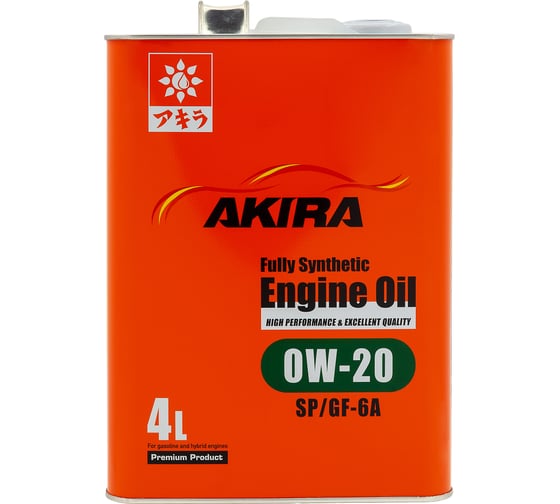Изображение товара Масло моторное AKIRA 0W-20 ENGINE OIL FS SP/GF-6A (4л х 6) A00032230-004