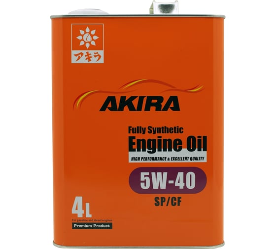 Изображение товара Масло моторное AKIRA 5W-40 ENGINE OIL FS SP/CF (4л х 6) A00032242-004
