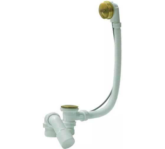 Изображение товара Обвязка для ванны пластиковая полуавтоматическая ViEir, матовое золото, VRQ90-S