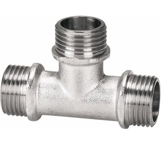 Изображение товара Тройник никелированный ViEiR 3/4 штуцер x 3/4 штуцер x 3/4 штуцер THN444