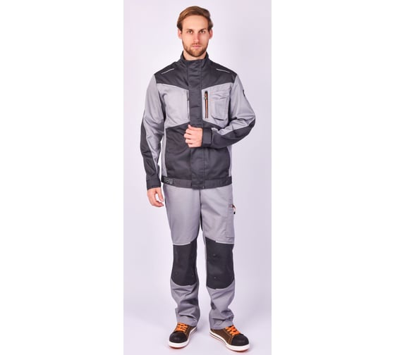 Изображение товара Костюм летний АНТЕКС Баланс (куртка, полукомбинезон)  темно-серый/серый, р 44-46/170-176 ЕР-00001278