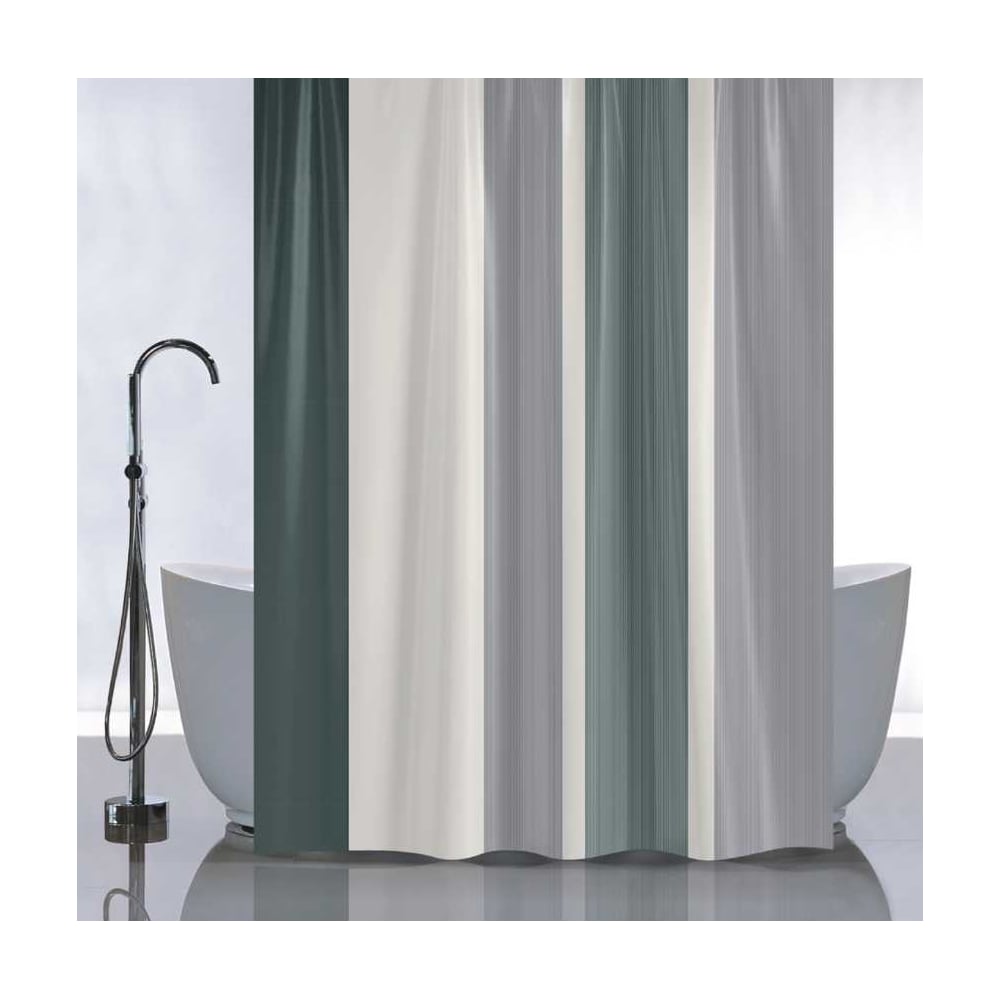 Изображение товара Штора САНАКС с вертикальными полосами для ванной 180 х 180 см
