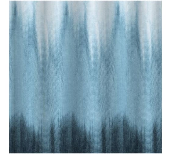 Изображение товара Штора САНАКС с рисунком, варёный джинс, в ванную комнату, без колец, полиэстэр 01-63