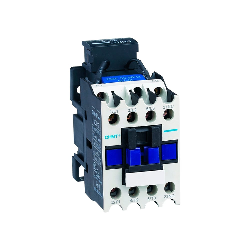 Изображение товара Контактор CHINT NC1-1204 12А 4P 230В монтаж DIN-рейка надежный