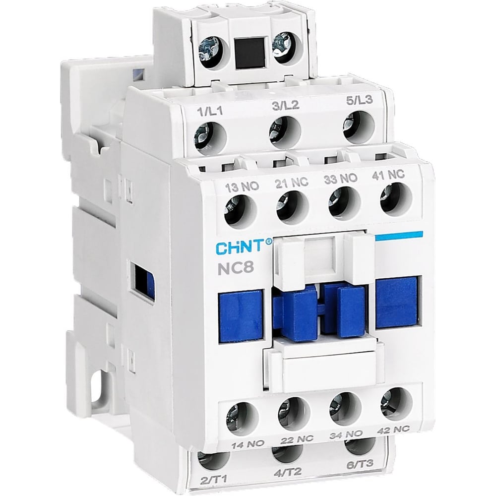 Изображение товара Контактор CHINT NC8-32/W 3P 32А AC/DC модульный DIN-рейка
