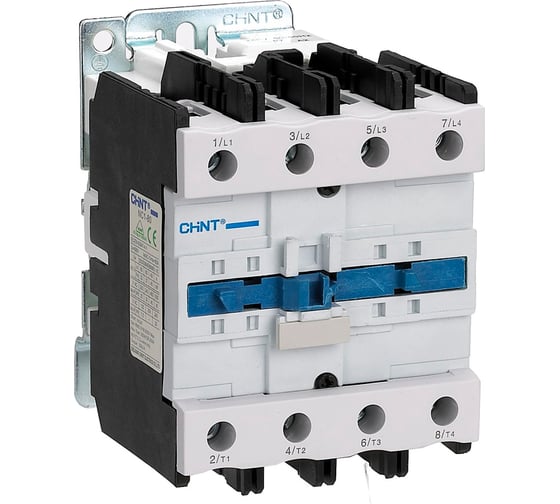 Изображение товара Контактор CHINT NC1-8008 80А 2НО+2НЗ 24В 50Гц (R) 222896