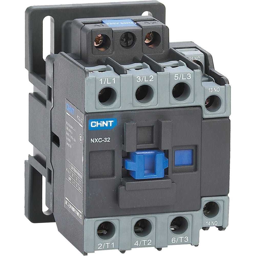 Изображение товара Контактор CHINT NXC-32 3P 32А AC24B модульный DIN-рейка IP20