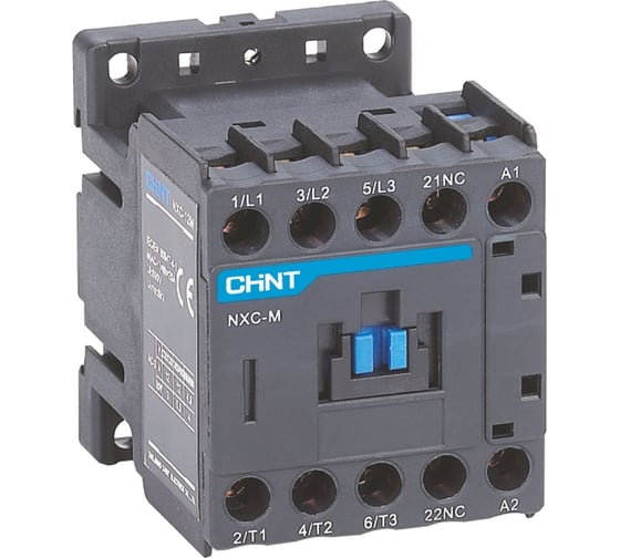 Изображение товара Контактор CHINT NXC-09M10 3P 9А AC24B (50/60Гц) 1НО (R) 836578
