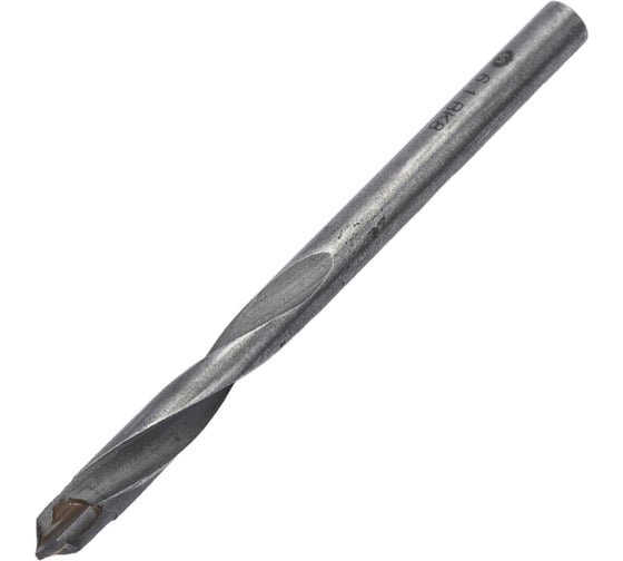 Изображение товара Сверло по металлу твердосплавное с напаянной пластиной цх (6.10x42x80 мм; ВК8; укороченное; DIN 8037; ГОСТ 22735-77) ИНСТУЛС 00001178811