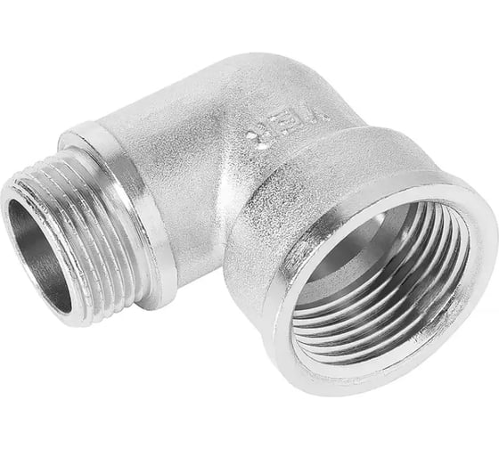 Изображение товара Уголок никелированный VIEIR 1 гайка × 1 штуцер для внешней резьбы LFHN55