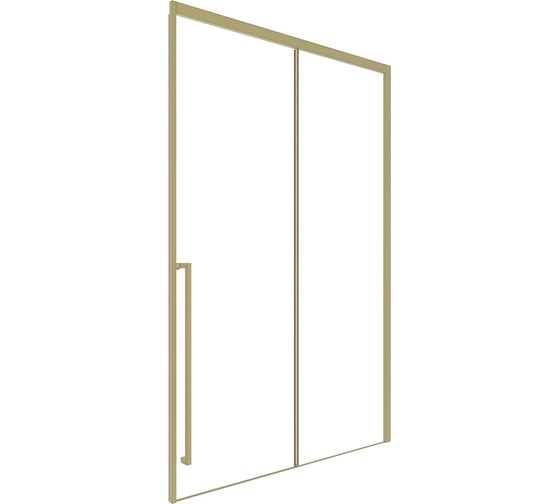 Изображение товара Душевая дверь Timo TDSS-140/17C-8R, раздвижные, 1400x2000, профиль матовое золото, стекло прозрачное 8 мм T54R